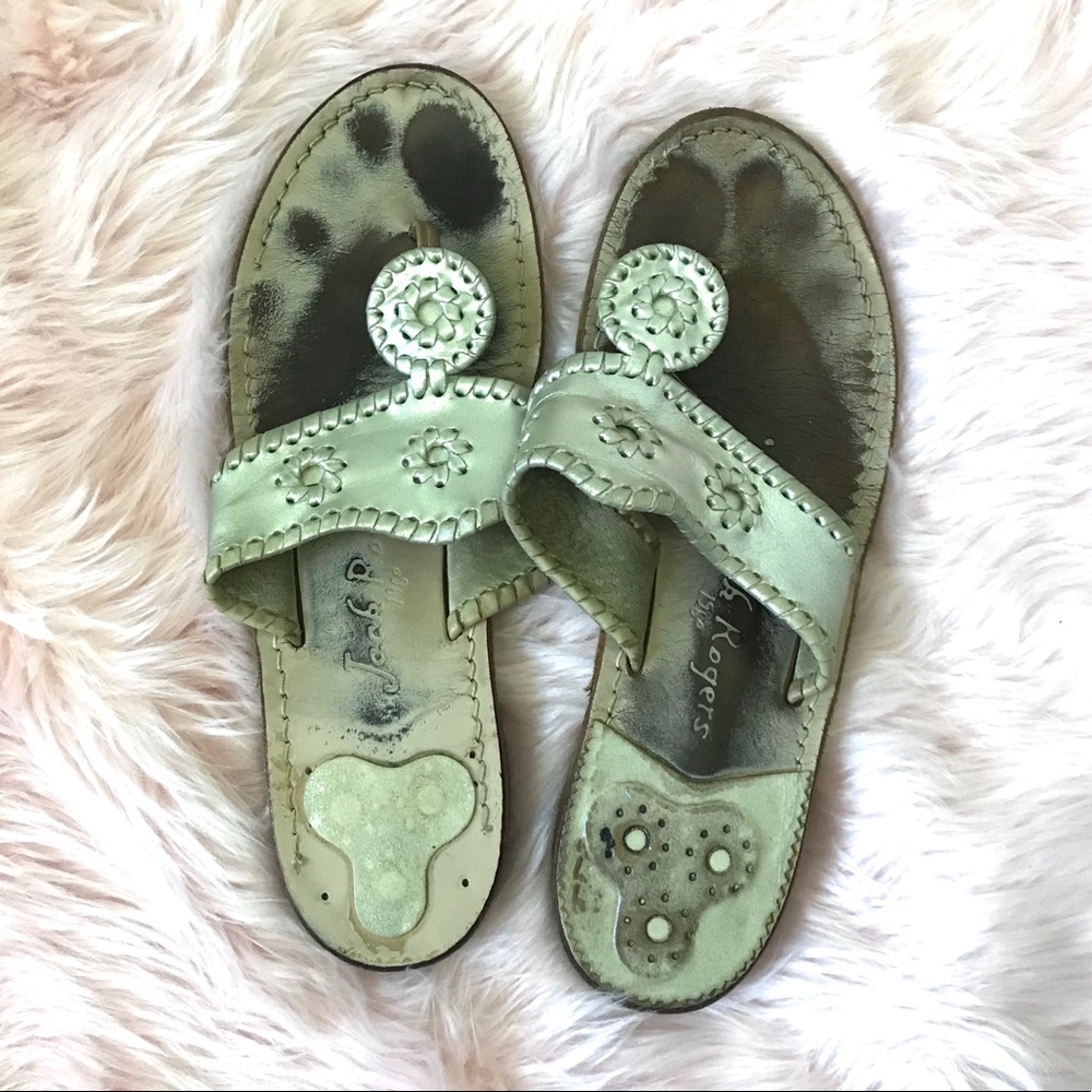 Jack Rogers Platinum Flat Sandal